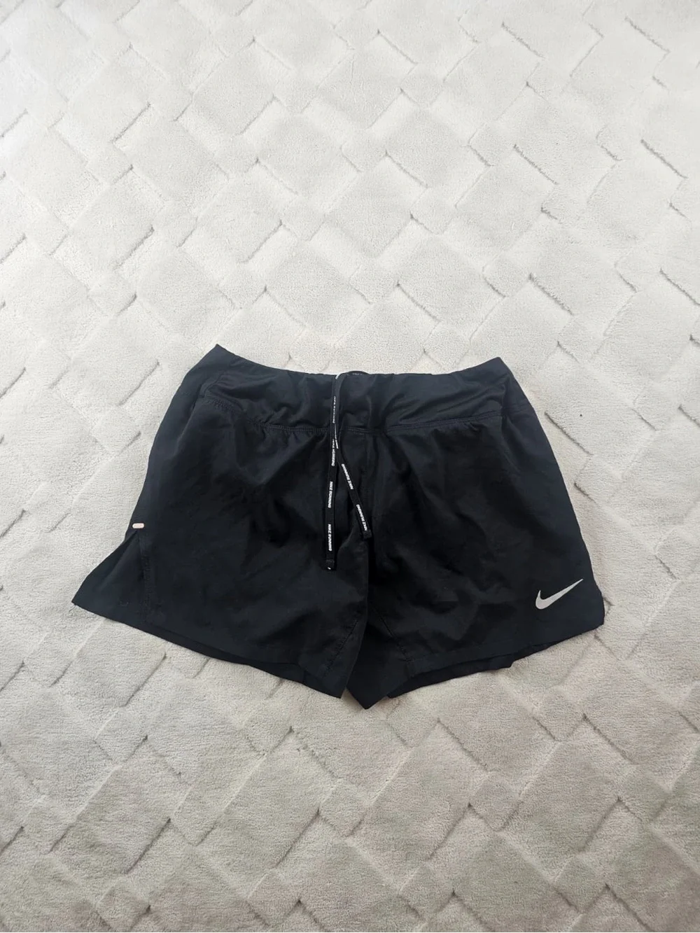 Nike Dri Fit Shorts Womens Small Black Gym Yoga Run Wear